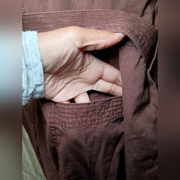 Old Navy 🩷 Long-Sleeve Zip-Front Cropped Utility Jumpsuit Size 3X - Picture 3 of 10